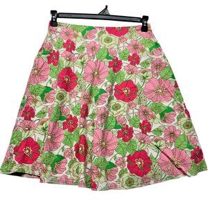 Y2K 2000s Vintage Gap A-Line Flare Skirt Women's 1 Floral Zipper‎ 21"